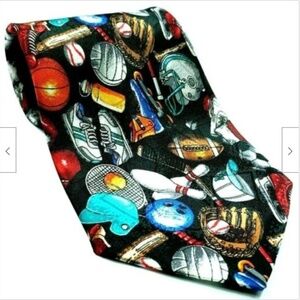 Sports Baseball Bowling Basketball Football Tie